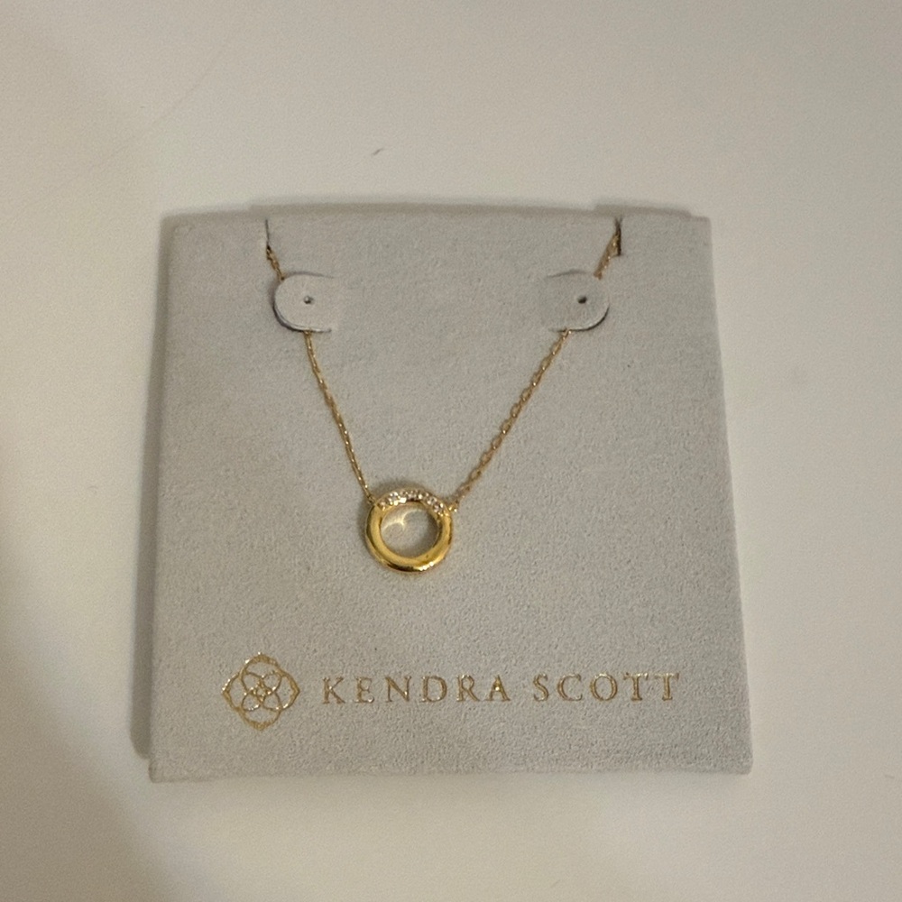 Kendra Scott Gold Circle Necklace